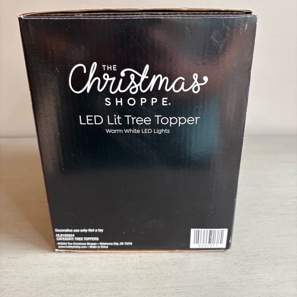 Silver Disco Ball Tree Topper LED Light Reflective Rotating Christmas Party NEW - Picture 8 of 10